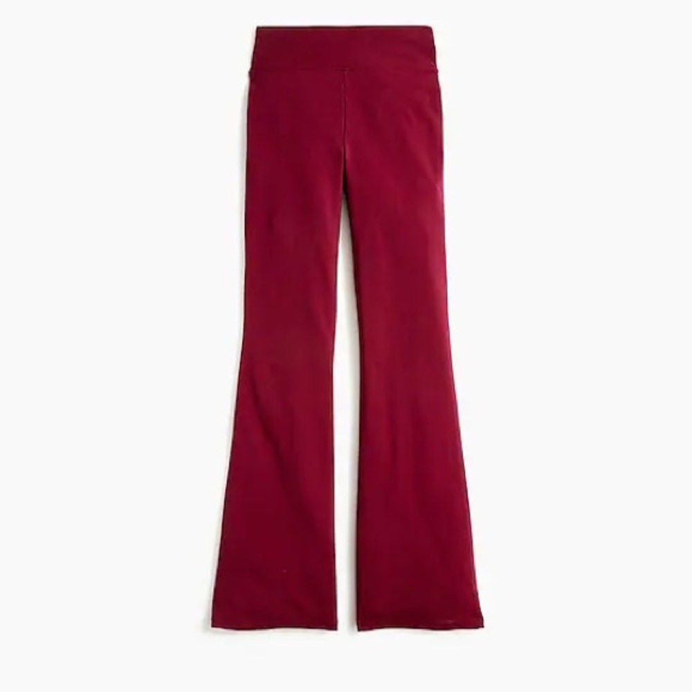 NWT J Crew full length leggings maroon size medium